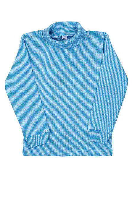 Водолазка детская голубая рубчик топ Крохатушка одяг 122 Киев - изображение 1