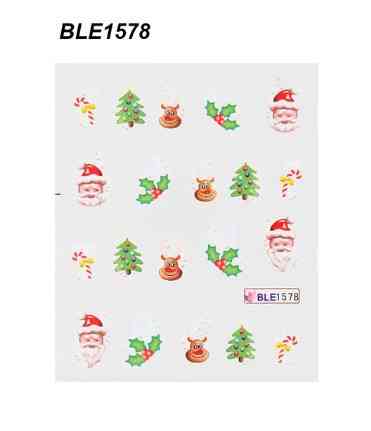 Новогодние наклейки на ногти Киев