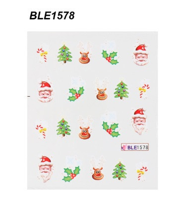 Новогодние наклейки на ногти Киев - изображение 1