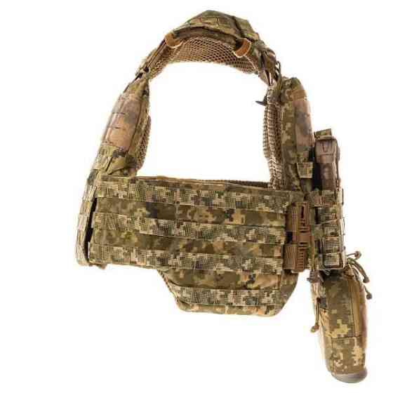 Тактическая плитоноска М7 Pro с быстрым сбросом + 3 подсумка + напашник (без плит) Пиксель Киев