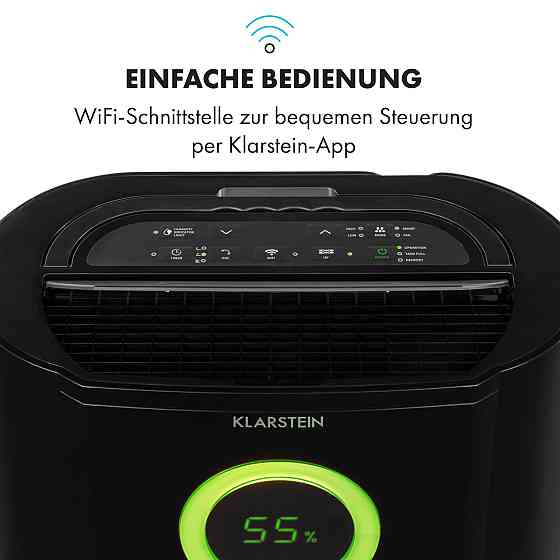 Осушувач повітря DryFy Pro Connect WiFi компресійний 20 л/д 20 м2 370 Вт чорний Чорний (Німеччина, читати Рівне