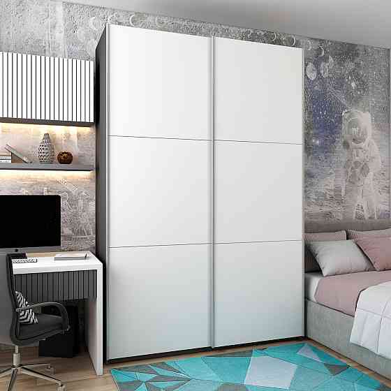 Шафа купе Doros G-Caiser Антрацит/Білий 2 ДСП / 3 частини 160х60х240 (42005410) (DRS-012243) Львів