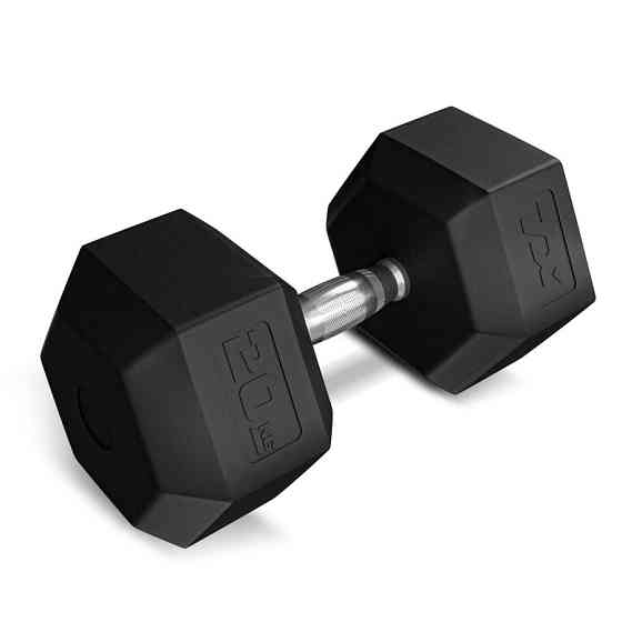 Гантеля шестигранна прогумована TX-200RD Trex Sport 20кг Киев