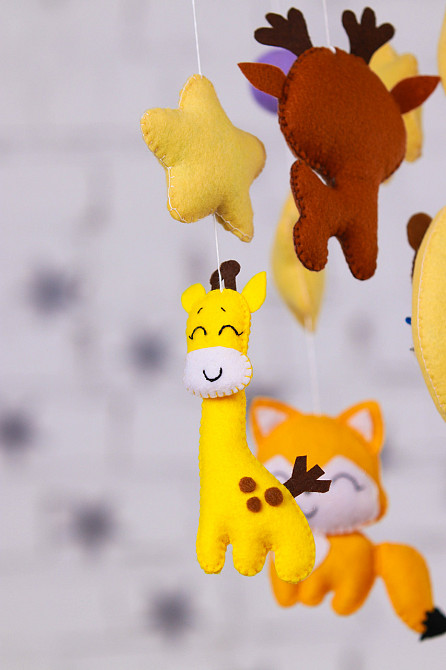 Музичний мобіль WoolyFox «Веселі друзі» з 35 мелодіями Київ - фото 2