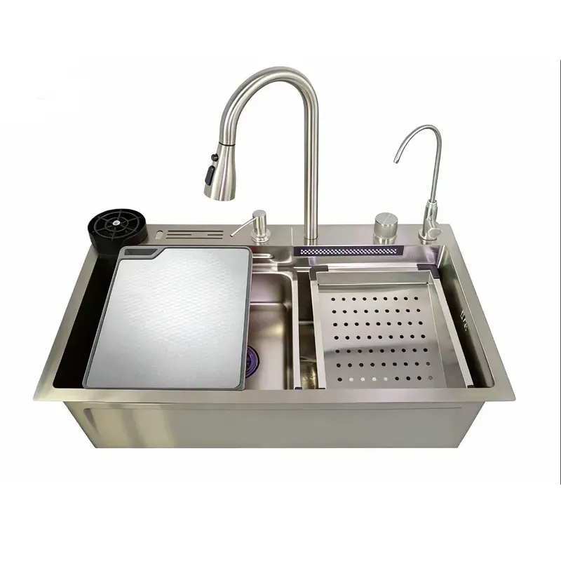 Мийка багатофункціональна Mixxus MH7546-SET-08 Micro Decor SS Color з вбудованим змішувачем з нержавіючої сталі (MI8458) Харьков - изображение 1