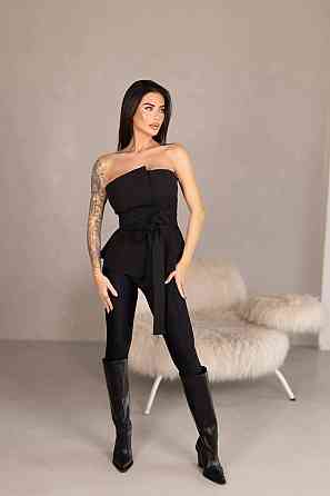 Женский стильный привлекательный корсет из плотной ткани креп костюмка чорний, 42 Одесса