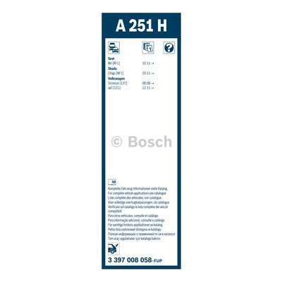 Щітка склоочисника Bosch 3 397 008 058 Вінниця - фото 4