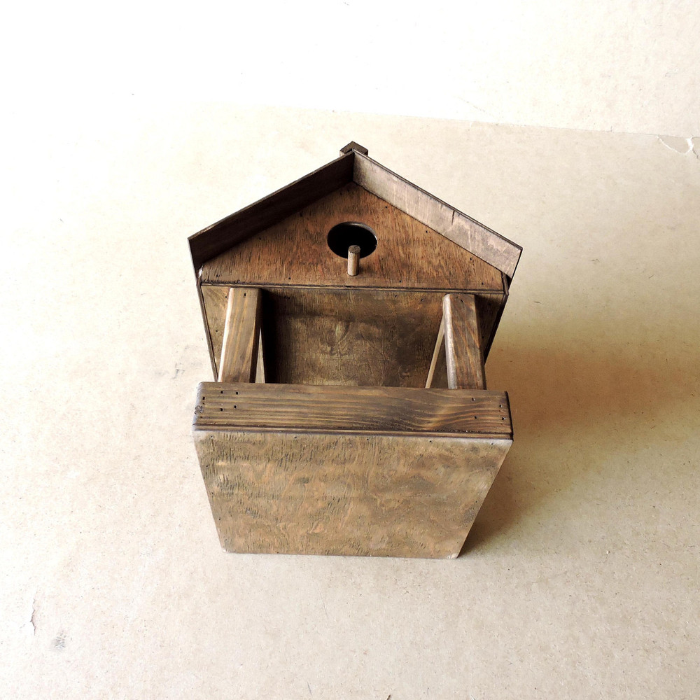 Годівниця з шпаківнею "Горихвостка" капучино Миколаїв - фото 4