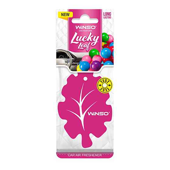 Освежитель воздуха WINSO Lucky Leaf, целлюлозный ароматизатор, Bubble Gum Киев