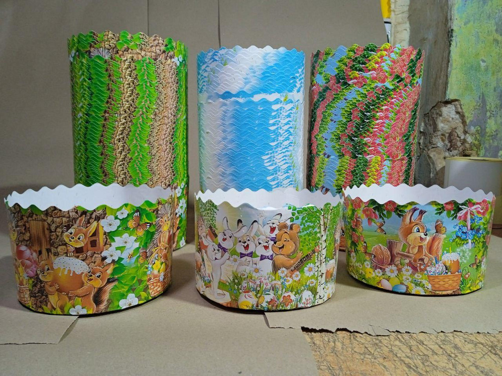 Форми паперові для куліча 85×130 мм «Дитячі» 400–500 г, 50 шт/упаковка, для випічки Харків - фото 2