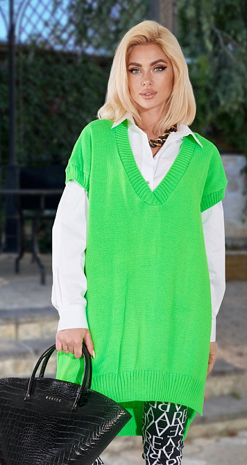 В'язана жилетка (42-46) Київ - фото 1