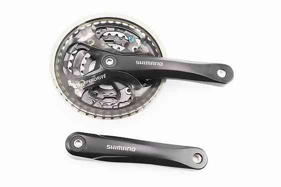 Шатуни "квадрат" 170мм, 42.32.22T MTB, алюмінієві, чорні ACERA FC-M361 Київ