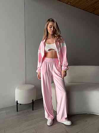 Женский стильный повседневный костюм двойка велюр спорт Барби, 42/44 Одесса