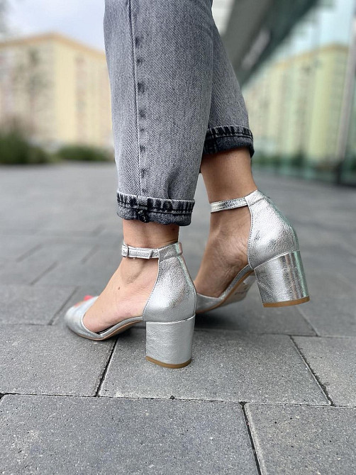 Nivelle Босоніжки жіночі NIVELLE 1468/6015-6033 срібні (літо, шкіра натуральна) (3704) лише 37р Коломия - фото 3