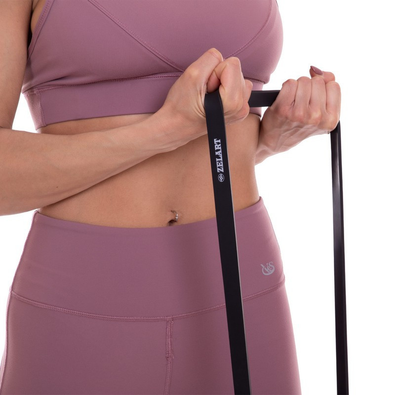 Гума-петля для підтягувань і тренувань стрічка силова Zelart-3917-BK Київ - фото 7