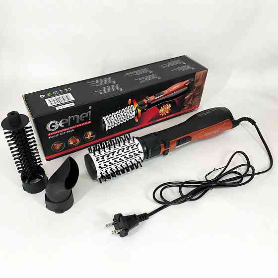 Щетка для сушки Gemei, Фен стайлер, Фен дорожный, Щетка для выпрямления волос Стайлер волос LS-34 Львов