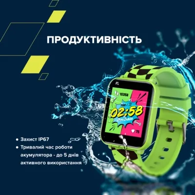 Смарт-часы Canyon Joyce KW-43 DUAL BT Music Green (CNE-KW43YB) Винница - изображение 6