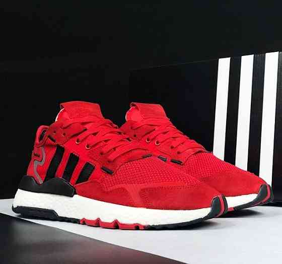 Кросівки Чоловічі Adidas Jogger Червоні Адідас Бігові (розміри: 41,42,43,44,45) Відео Огляд Дніпро