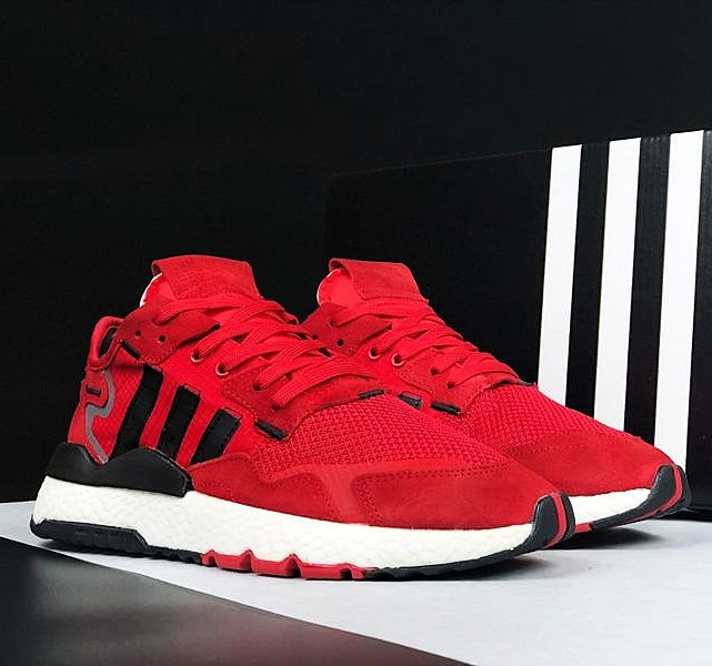 Кросівки Чоловічі Adidas Jogger Червоні Адідас Бігові (розміри: 41,42,43,44,45) Відео Огляд Дніпро - фото 3