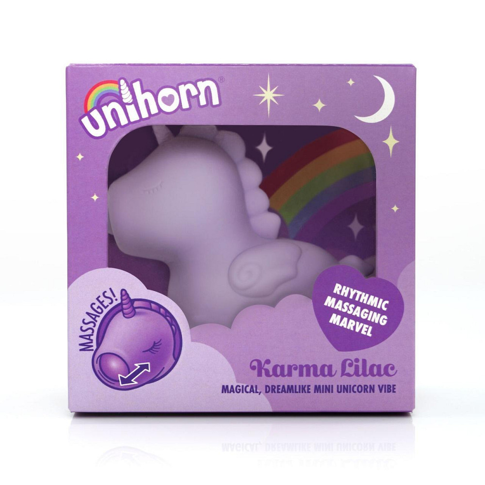 Вібратор-єдиноріжка Unihorn – Karma Lilac, з пульсацією Sex Aura Київ - фото 6