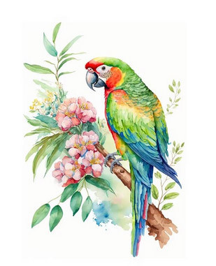 Наклейка интерьерная для дома Попугай Киев - изображение 1