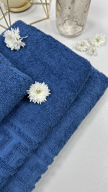 Махровое полотенце Ideal Textile Greek 33х60 см синий (56860581) Черновцы - изображение 6