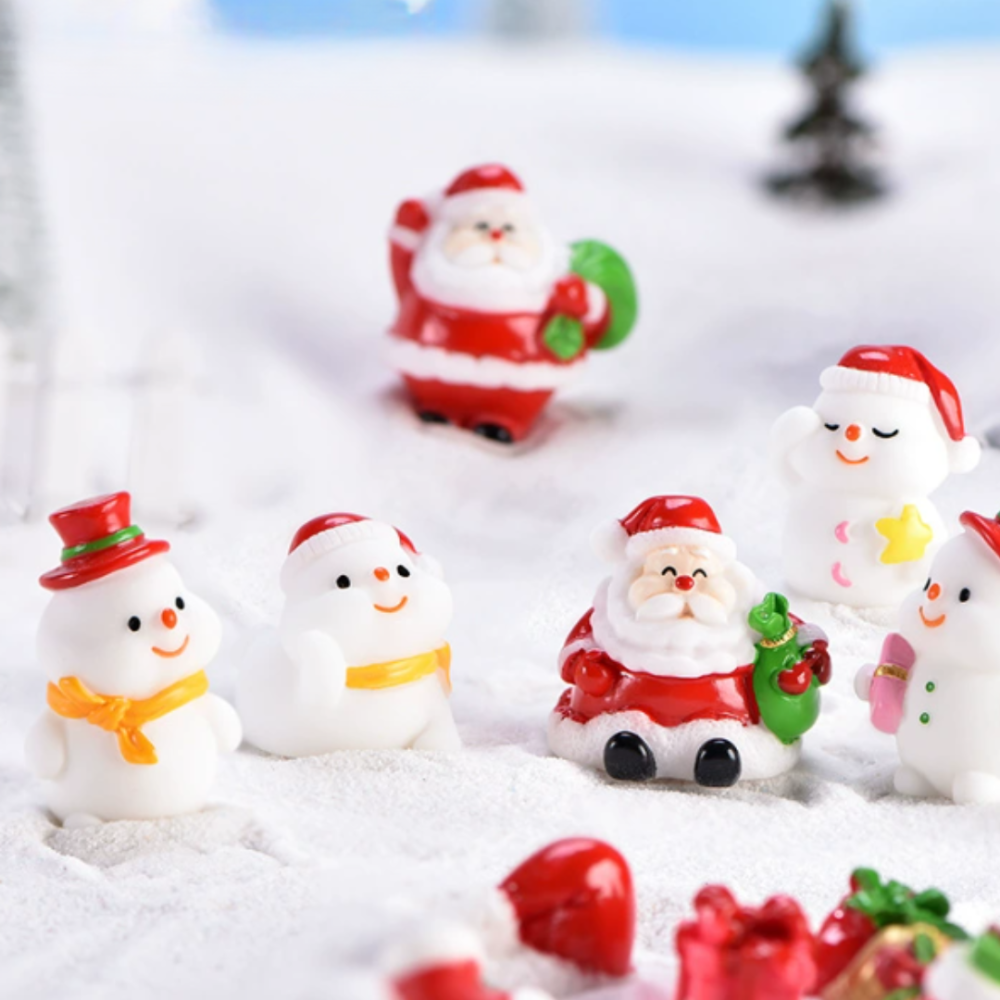 Мініатюрна фігурка Сніговик 3 х 2.5 см Серія Милі різдвяні прикраси Для міні-саду та поробок Одеса - фото 2