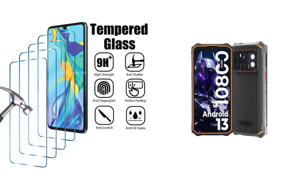 Захисне скло ArmorGlass для Hotwav Cyber 13, Cyber 13 Pro – стійке до подряпин та ударів Київ - фото 1