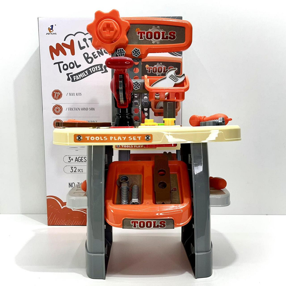 Дитячий набір інструментів для хлопчика стіл з інструментами 36 предметів (3621) Чернігів - фото 3