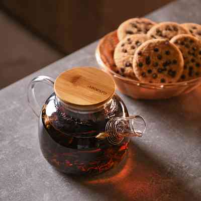 Заварник Ardesto Gemini боросилікатне скло бамбук прозорий 600мл (AR3006GBM) Вінниця