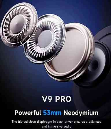 Бездротові ігрові навушники MCHOSE V9 pro Black White Silver Blue‼️ Харків