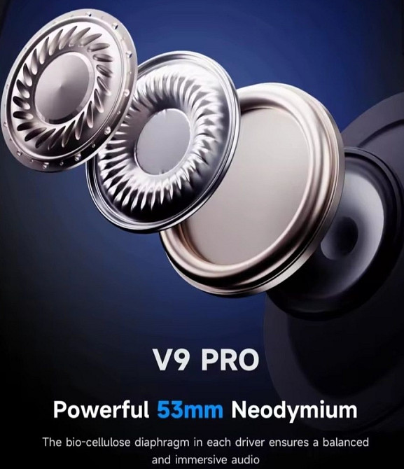 Бездротові ігрові навушники MCHOSE V9 pro Black White Silver Blue‼️ Харків - фото 4