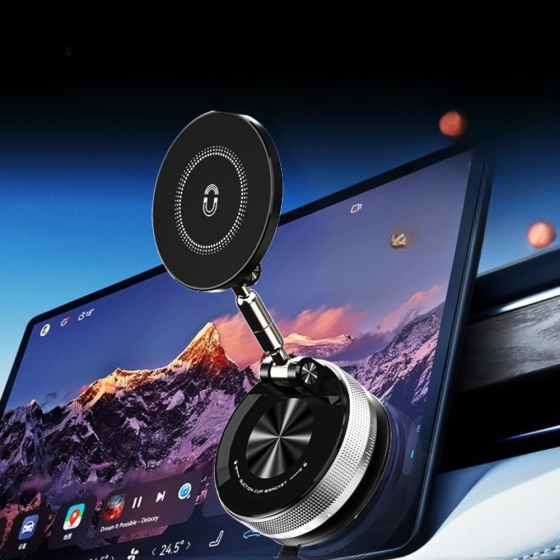 Держатель для телефона,автомобильный, магнитный на присоске с функцией оборота на 360,универсальный для машины или дома,черный Каменец-Подольский