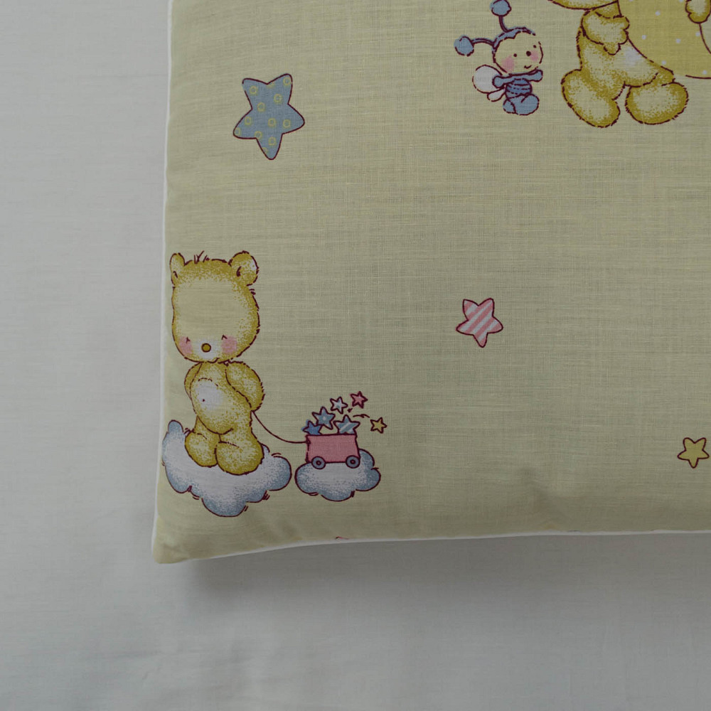 Подушка конопляна дитяча YouStar 40х60 см чохол 100% бавовна бязь (Жовтий) Суми - фото 5