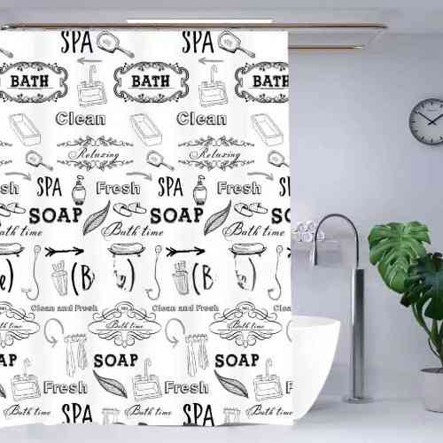 Шторка (фіранка) для душу PEVA 180*180 см, 12 кілець ZHY004-1 Житомир