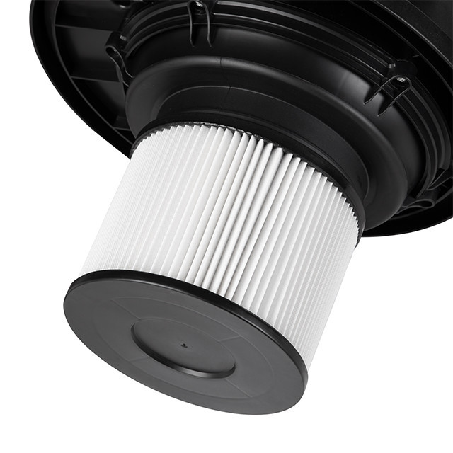 Пилосос будівельний, 1,4 кВт, >17 кПа, бак 20 л нержавіюча сталь 410, розетка, HEPA фільтр, шланг 3 м INTERTOOL DT-1025 Київ - фото 8