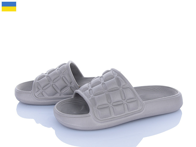 Шлепанцы женские серые новинка легкие удобные красивые ЭВА 38 Одесса - изображение 1