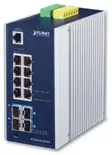 Комутатор PLANET Industrial L3 8-Port 1000T + 4-Port 10G SFP+ Київ - фото 1