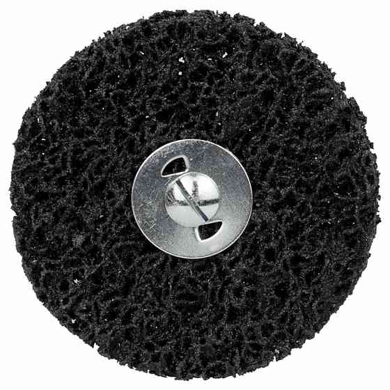 Коло зачистне з нетканого абразиву (корал) Ø100мм з тримачем чорний м'який SIGMA (9175281) Рівне