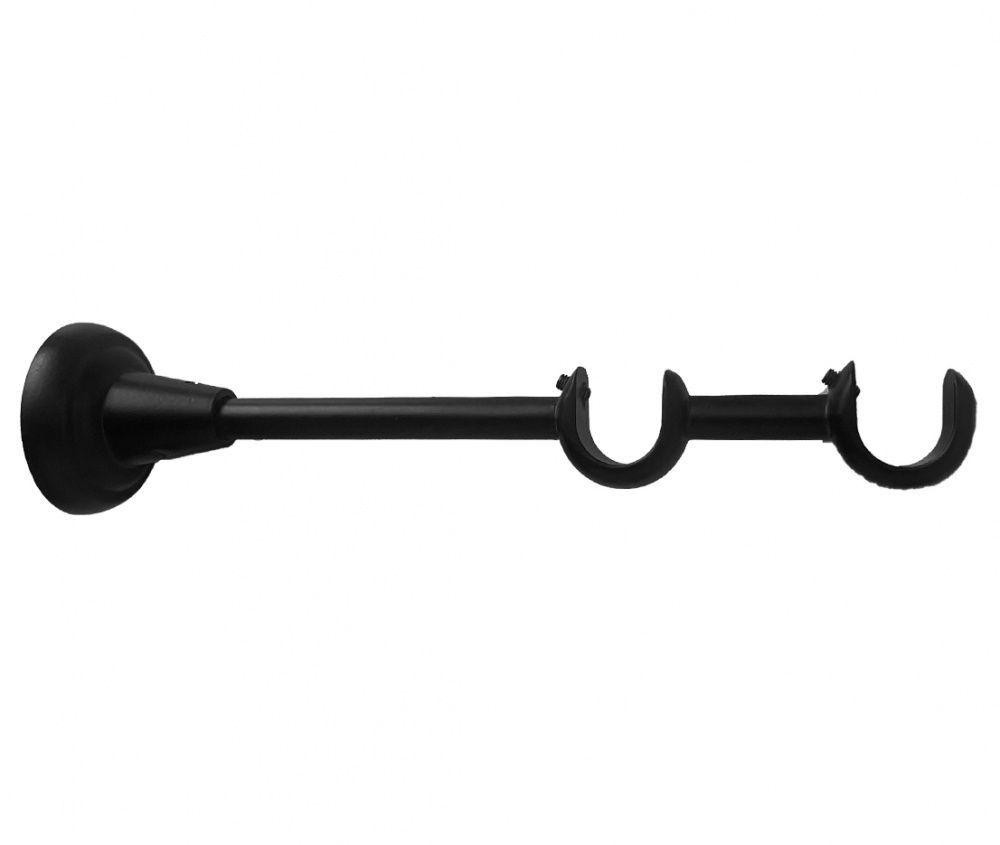 Тримач Orvit ВІДКРИТИЙ дворядний до стіни 19\19 мм ЧОРНИЙ ОКСАМИТ Львов - изображение 1