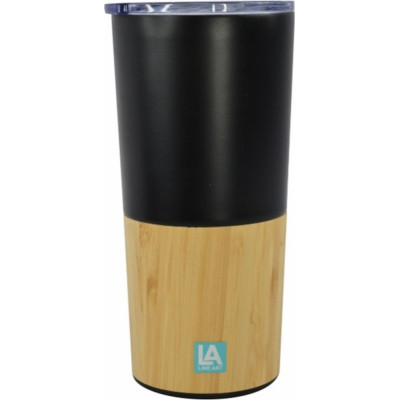 Термокружка Line Art Mao 500 мл чорний/бамбуковий (20201LA-01) Вінниця - фото 1