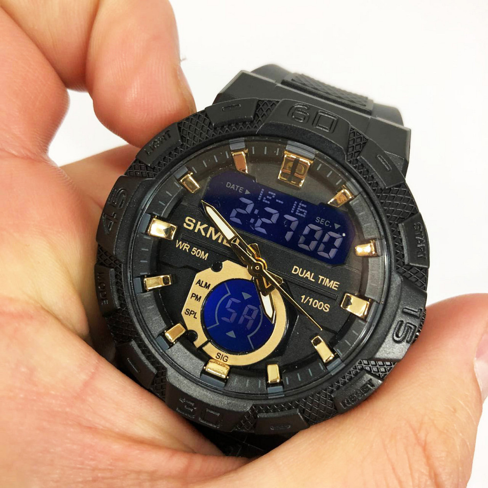 Армійські електронні годинники SKMEI 1881GDBK, Тактичні армійські годинники водонепроникні ZH-79 Львів - фото 12