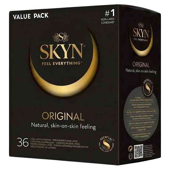 Безлатексные премиум-презервативы SKYN Original 36 шт Sex Aura Киев