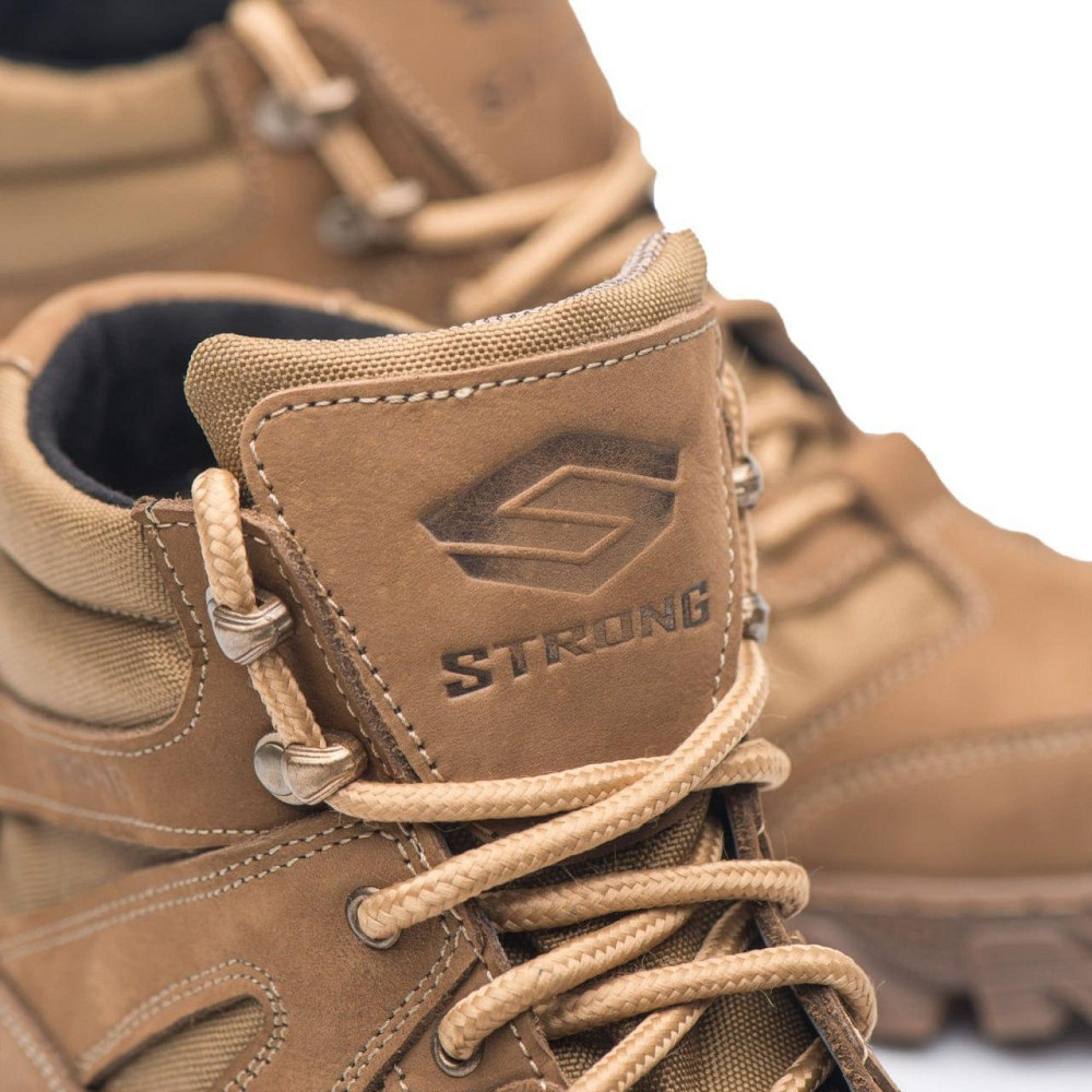 Тактичні черевики шкіряні, кордура. Прошиті, Міцні(койот) Харків - фото 9