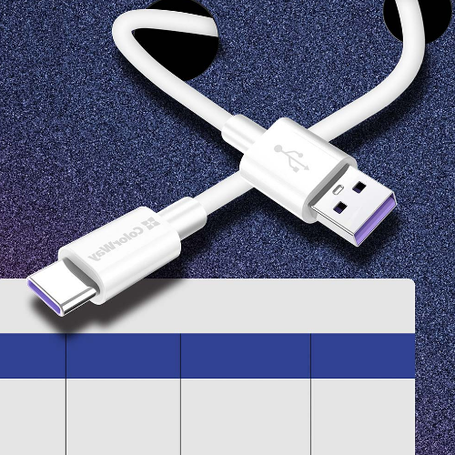 Кабель USB Type-C ColorWay CW-CBUC019-WH 5,0А 1м білий Житомир