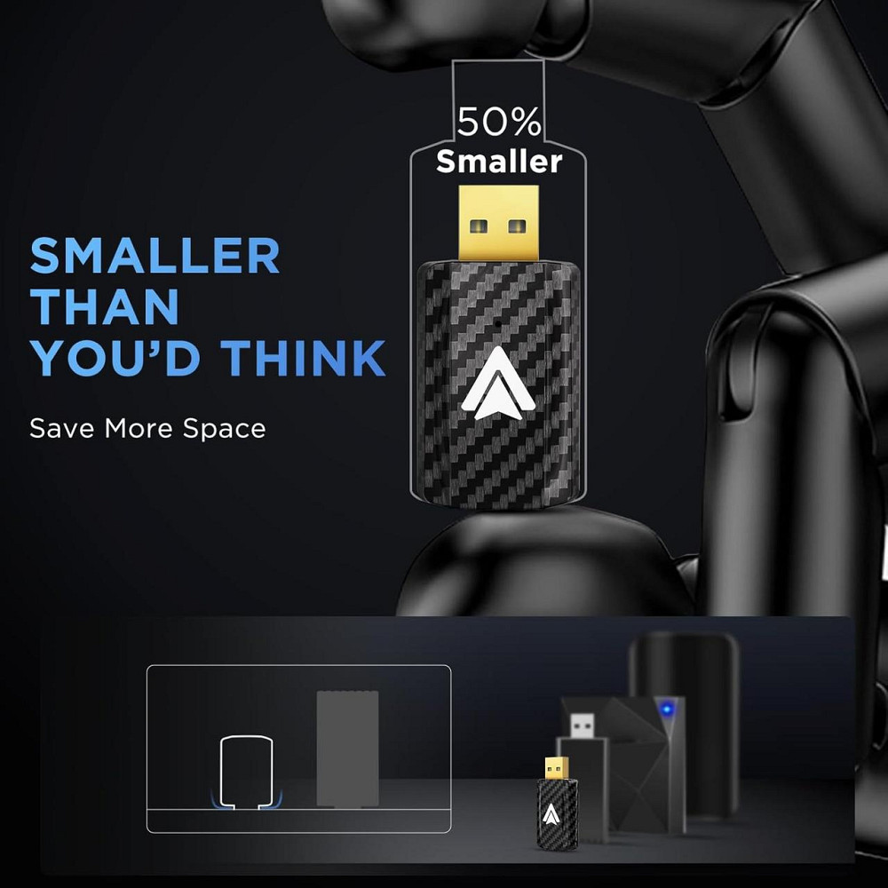 Бездротовий адаптер Android Auto для авто з 2017 року, перехідник з дротового Android Auto USB-A, USB-C, донгл для перетворення Київ - фото 4