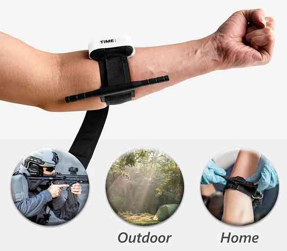 Жгут медицинский турникет тактический тканевый черный 65 см Киев