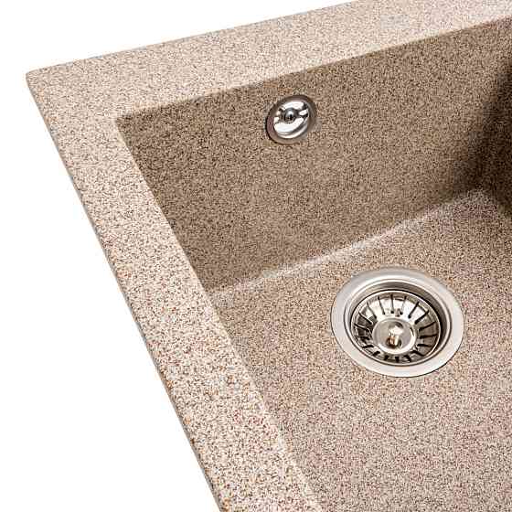 Гранітна мийка для кухні VALESO 4150 SOKIL матова (карамель) Коломия