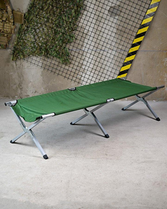 Міцна розкладачка військова НАТО 190 см + чохол армійський до 120 кг ДЛ7079 Одеса - фото 1