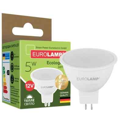 Лампочка Eurolamp LED SMD MR16 5W GU5.3 3000K 12V (LED-SMD-05533(12)(P)) Вінниця